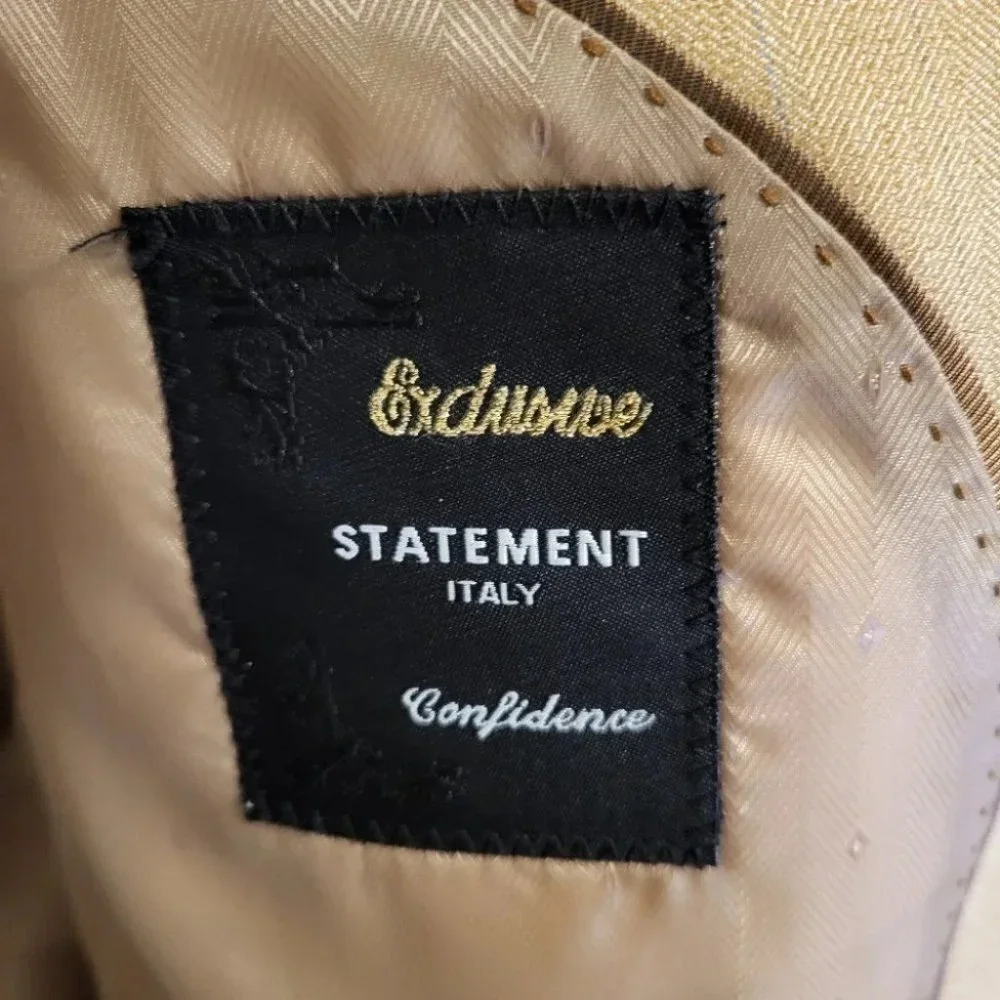Men's 3pc Suit by Statement Italy (Style - SB2 size 42R/36R)